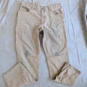 Carhartt Rugged Flex Relaxed Fit Canvas 5-Pocket Work Pants Tan